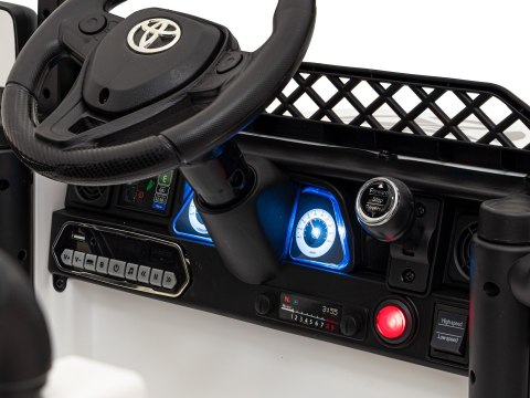 Toyota FJ Cruiser dla dzieci Biały + Pilot + Napęd 4x4 + Audio LED + EVA + Wolny Start