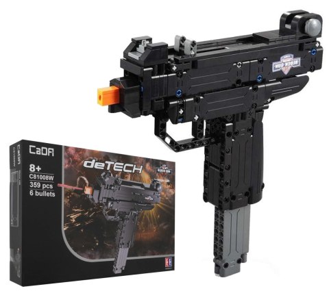 Zestaw 359 Klocków Konstrukcyjnych CaDA Karabin Micro UZI dla dzieci 8+ Funkcja strzelania + 6 Pocisków - Sklep Gebe