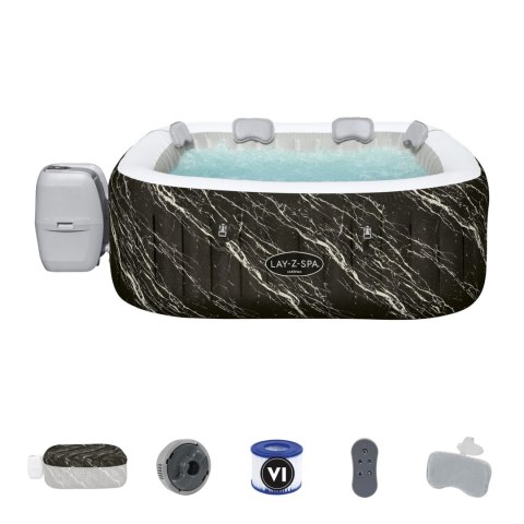 Hawaii Smart AirJet Lay-Z-Spa Dmuchane Jacuzzi BESTWAY 6-osobowe + Pompa + Taśma LED + 4 Poduszki