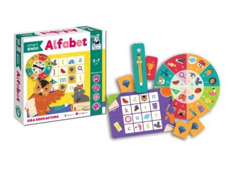 Gra edukacyjna "Alfabet smart BINGO" dla dzieci 3-7 lat + Bingo + Nauka liter - Sklep Gebe