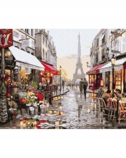 Malowanie po numerach 40x50 Paryż Po Deszczu