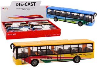 Autobus Miejski Z Napędem Frykcyjnym 15cm Metalowy LEAN TOYS