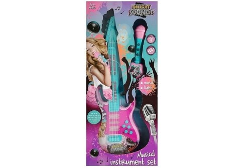 Gitara z Mikrofonem Zestaw Karaoke LEAN Toys