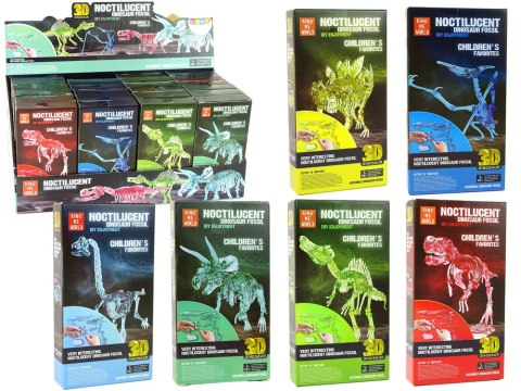 Świecący Szkielet Dinozaura Do Złożenia LEAN TOYS