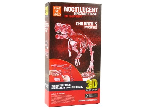 Świecący Szkielet Dinozaura Do Złożenia LEAN TOYS