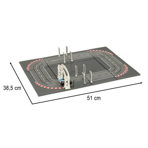 Tor samochodowy wyścigowy policyjny elektryczny + 2 auta klocki konstrukcyjne GD-01 Kik sp. z o.o. sp. k.