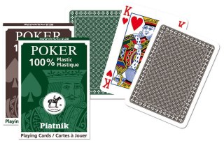 Karty pojedyncze talie plastikowe Poker Piatnik