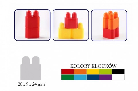 Klocki 160 elementów ASKATO