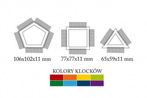 Klocki 32 elementy ASKATO