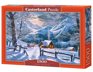 Puzzle 1500 elementów Śnieżny poranek Castor