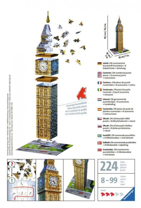 Puzzle 216 elementów Big Ben Ravensburger Polska