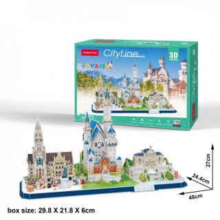 Puzzle 3D City Line Bawaria Cubic Fun