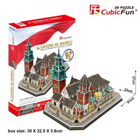 Puzzle 3D Katedra na Wawelu 101 elementów Cubic Fun