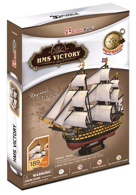 Puzzle 3D Żaglowiec HMS Victory Cubic Fun