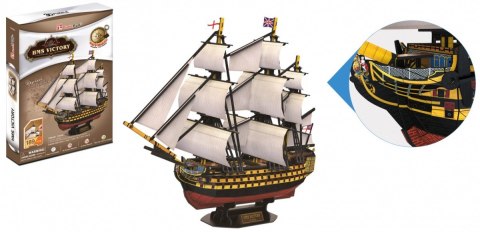 Puzzle 3D Żaglowiec HMS Victory Cubic Fun