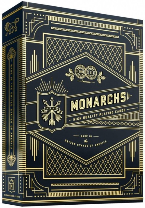 Karty Monarchs Deck Czarne Bicycle