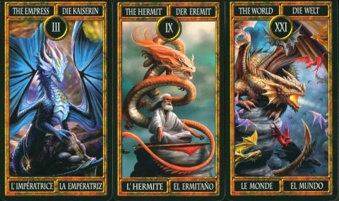 Karty Tarot Dragons Anne Stokes Bicycle