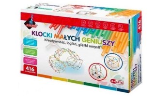 Klocki małych geniuszy - Słomki midi 416 elementów ASKATO