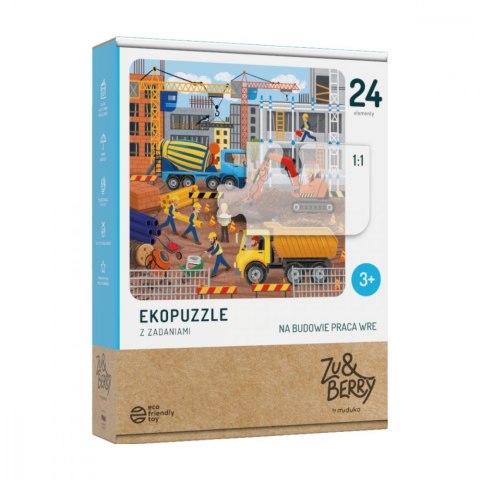 Puzzle 24 elementy Na Budowie praca wre Muduko