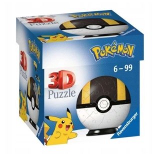 Puzzle 54 elementy 3D Kula, Pokemon czarna Ravensburger Polska