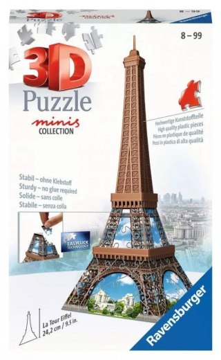 Puzzle 54 elementy 3D Mini Budynki Wieża Eifla Ravensburger Polska