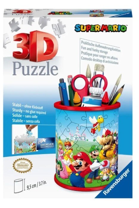 Puzzle 54 elementy 3D Przybornik, Super Mario Ravensburger Polska