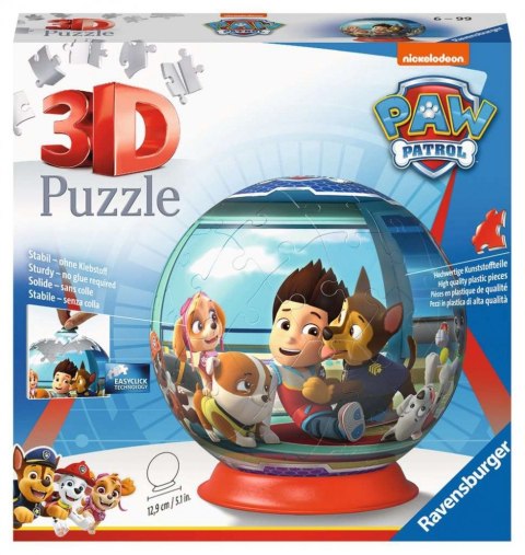 Puzzle 72 elementy 3D Kula, Psi Patrol Ravensburger Polska