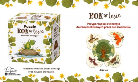 Puzzle Rok w lesie. Gdzie żyją zwierzęta Nasza księgarnia