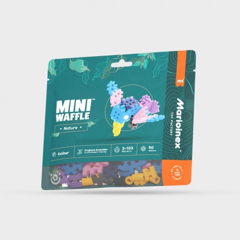 Klocki Mini Waffle Nature - Koliber 50 elementów Marioinex