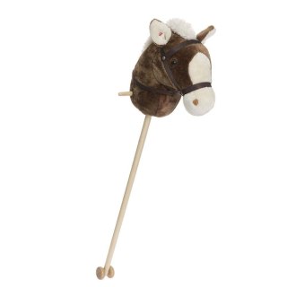 Koń na kiju Hobby Horse brązowo-biały z dźwiękiem 100cm Tootiny