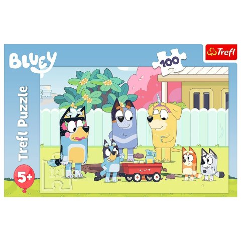 Puzzle 100 elementów Wesoły świat Bluey Trefl