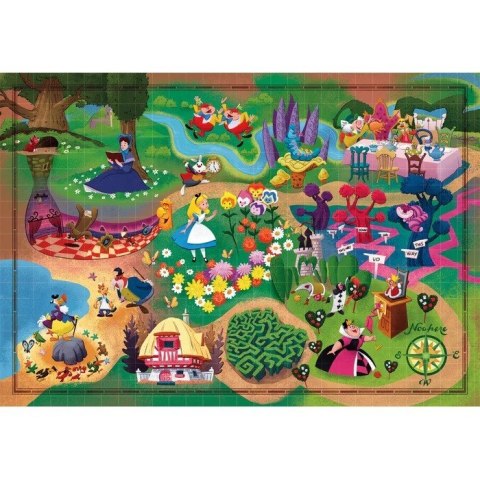 Puzzle 1000 elementów Compact Disney Maps Alice Clementoni