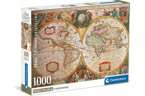 Puzzle 1000 elementów Compact Mappa Antica Clementoni