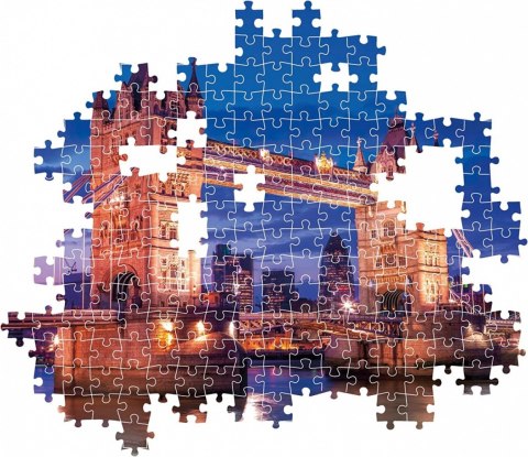 Puzzle 1000 elementów Compact Tower Bridge w nocy Clementoni