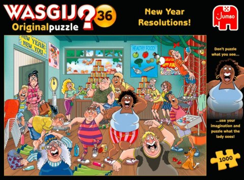 Puzzle 1000 elementów Wasgij Original Postanowienia noworoczne Tm Toys