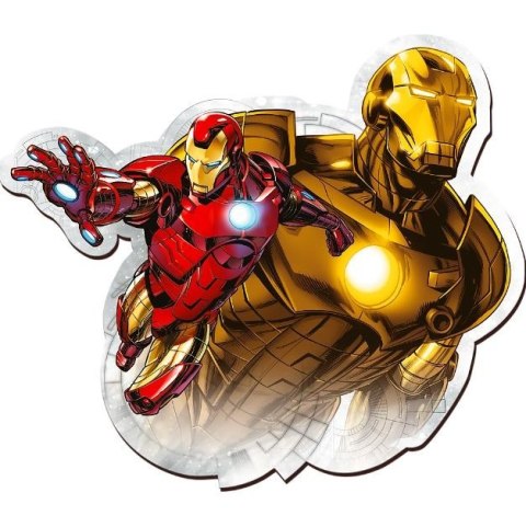 Puzzle 160 elementów Puzzle drewniane konturowe Odważny Iron Man Trefl