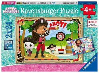 Puzzle 2x24 elementy Koci Domek Gabi Ravensburger Polska