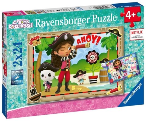 Puzzle 2x24 elementy Koci Domek Gabi Ravensburger Polska