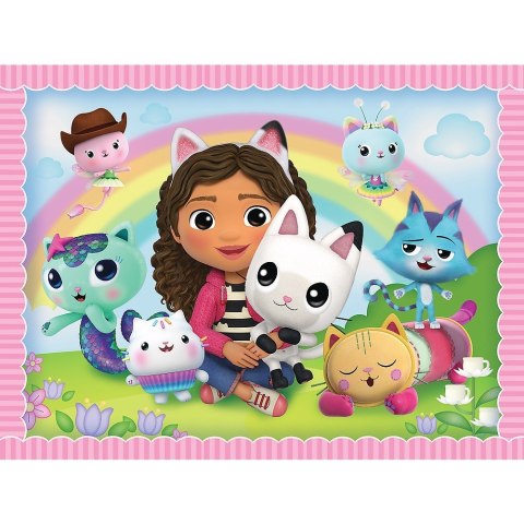 Puzzle 2w1 memos Gabi z kocim przyjacielem Gabbys Dollhouse Trefl