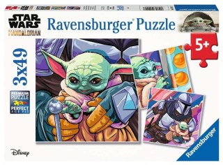 Puzzle 3x49 elementów Mandalorian Ravensburger Polska