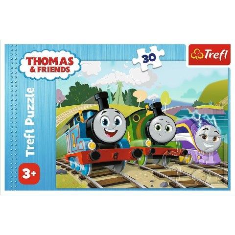 Puzzle 30 elementów Radosny Tomek Thomas and Friends Trefl