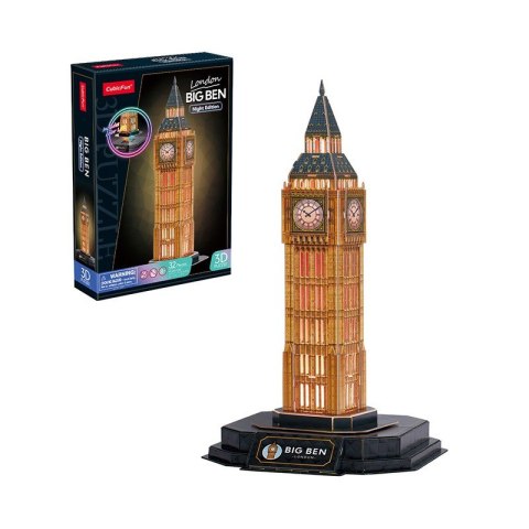 Puzzle 3D Big Ben (wersja nocna) Cubic Fun