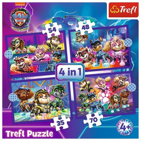 Puzzle 4w1 Bohaterowie Psi Patrol Paw Patrol Trefl