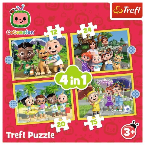 Puzzle 4w1 Cocomelon Poznaj bohaterów Trefl