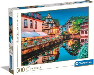 Puzzle 500 elementów Strasburg stare miasto Clementoni