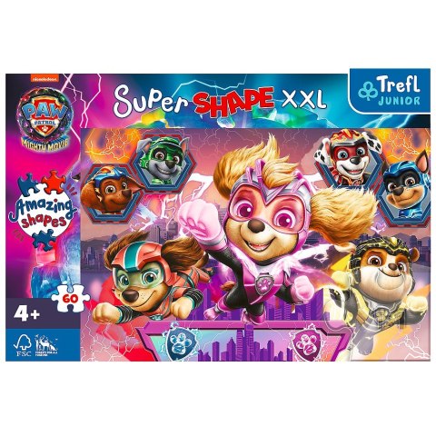 Puzzle 60 elementów XXL Super Shape Psi Patrol Trefl