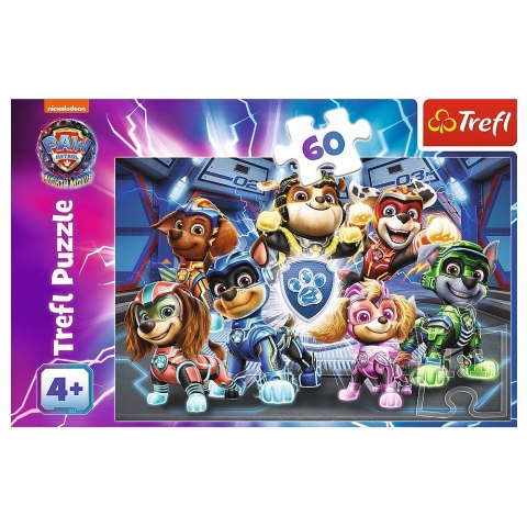 Puzzle 60 elementów Przygody bohaterów Psi Patrol Paw Patrol Trefl