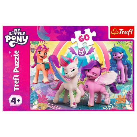 Puzzle 60 elementów W świecie przyjaźni Kucyki Pony Trefl