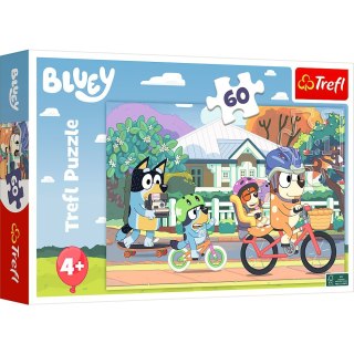 Puzzle 60 elementów Wesoły Bluey Trefl