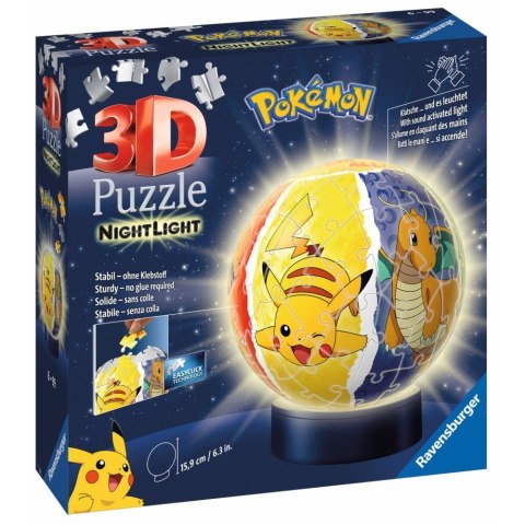 Puzzle 72 elementy 3D Świecąca Kula Pokemon Ravensburger Polska